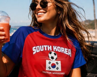 South Korea Soccer Shirt – South Korea Football Fan Tee – Taeguk Warriors Supporter Shirt – Korean Football Inspired Apparel