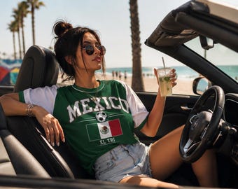 Mexico Soccer Fan Shirt – Mexico Football T-Shirt – El Tri Supporter Tee – World Cup Fan Gift – Mexican Football Apparel
