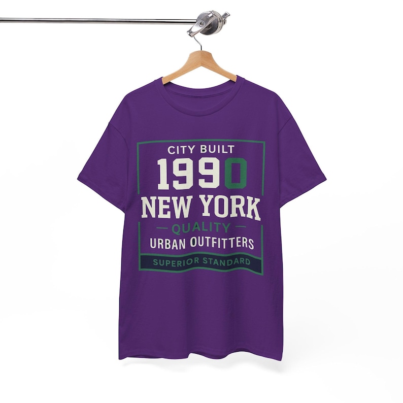 White Smoke 1990 New York T‑Shirt – City Built Vintage Urban Outfitters Graphic Tee