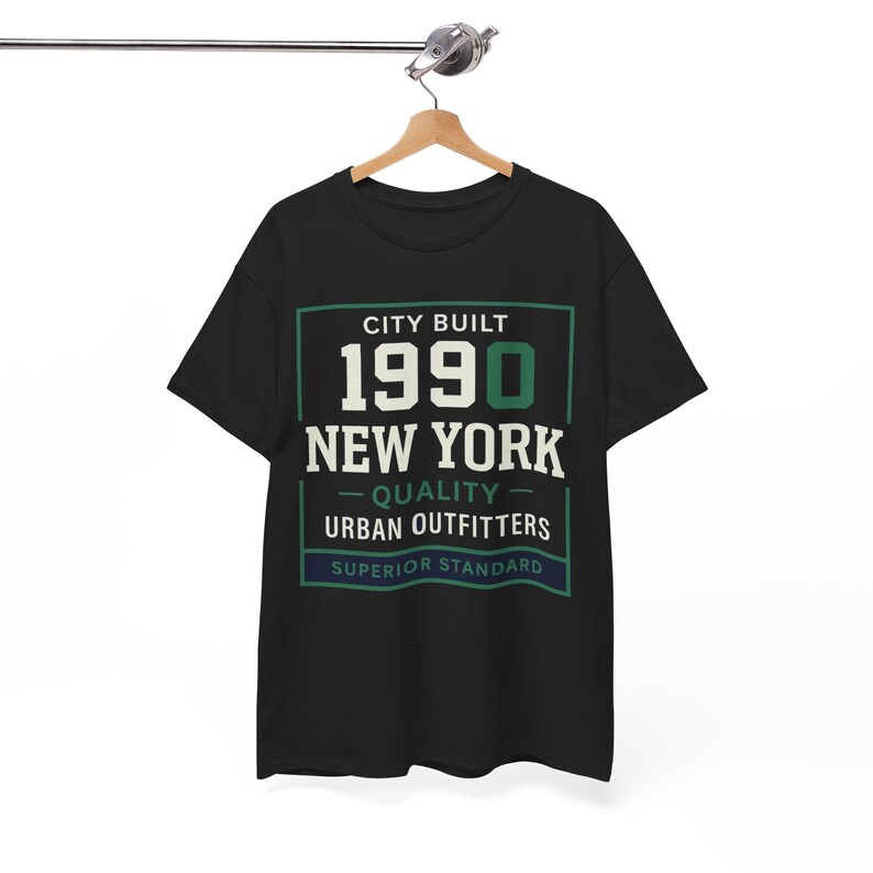 White Smoke 1990 New York T‑Shirt – City Built Vintage Urban Outfitters Graphic Tee