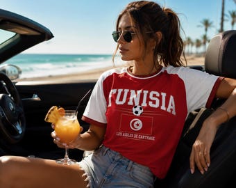 Tunisia Soccer Shirt – Tunisia Football Fan Tee – Les Aigles de Carthage Supporter T-Shirt – Tunisia National Team Football Apparel