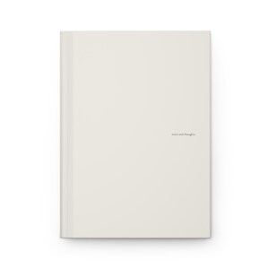 Minimalist Cream Hardcover Journal | Matte Hardcover Notebook | Blank Lined Pages image 2
