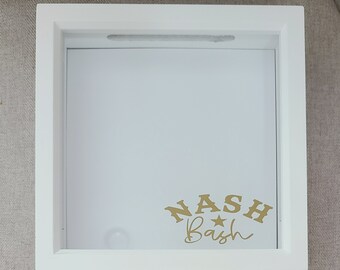 Nash Bash TOP LOADING SLOT Shadow Box Memory Keeper of a Fun Bachelorette Bachelor Party to Nashville or Girls Guys Trip