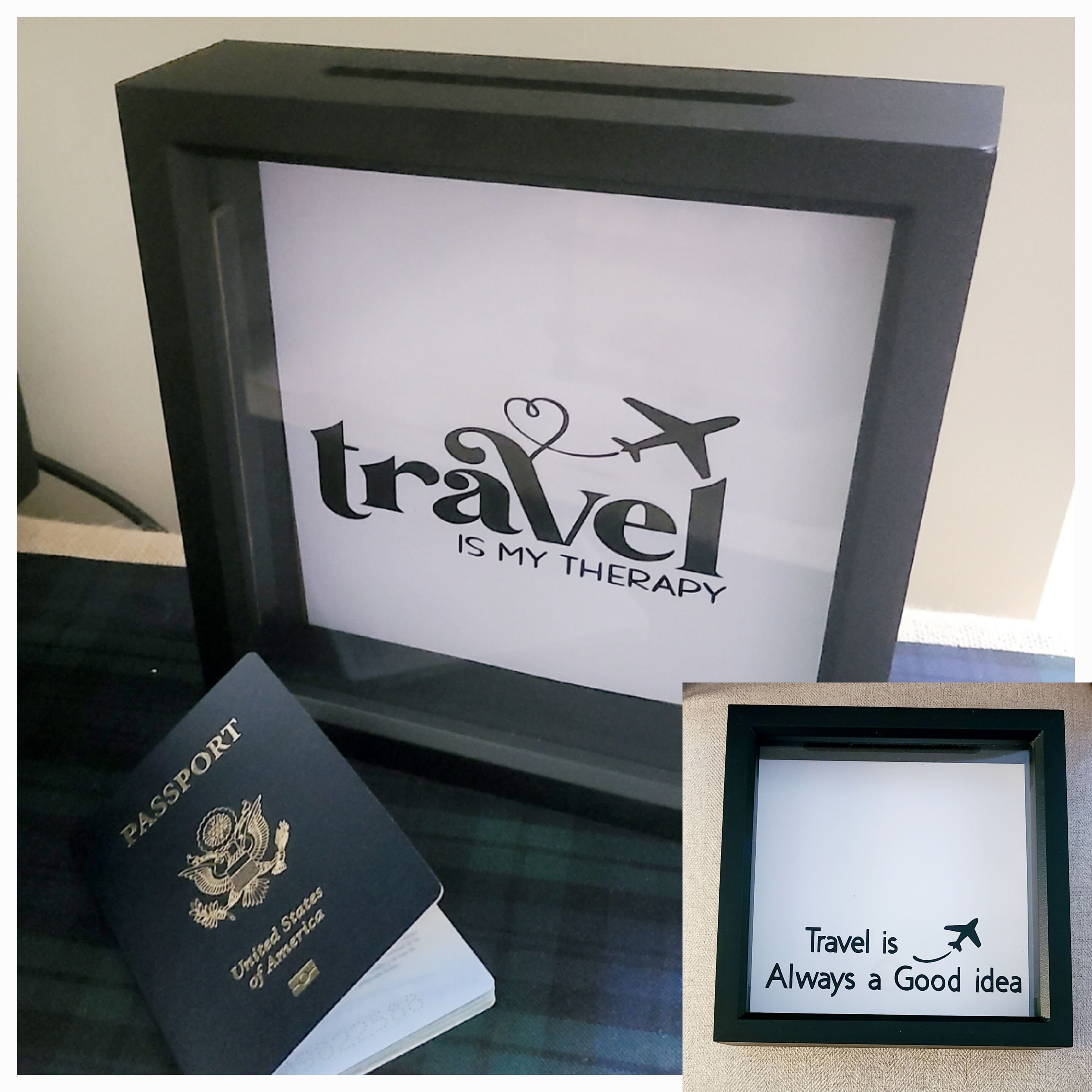 Top Loading Travel Keepsake Shadow Box: Ticket & Photo Memory Box - Etsy