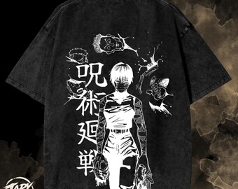 Anime Vintage OverSized Graphic T Shirt - Anime Gift For Him.