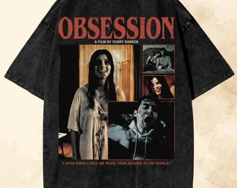 Obsession Movie 2026 horror T-shirt | Vintage oversized T-shirt met grafische film