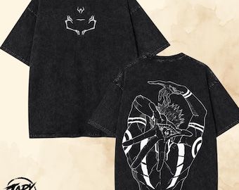 Anime Vintage OverSized Graphic T Shirt - Anime Gift For Him.