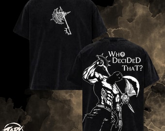 Escanor Lion Sin Pride Vintage OverSized T Shirt - Who Decided That Graphic Tee.