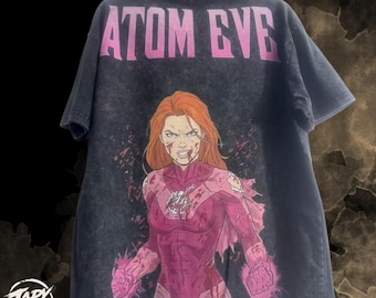 Invincible Atom Eve Vintage oversized T-shirt - stripshow cadeau voor haar.