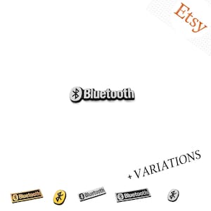 BLUETOOTH Emblem Sticker Logo Badge Replacement Badge Symbol Tag Plate TUF HiFi for 3D Amplifier