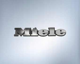 Placa de repuesto para etiqueta adhesiva con el logotipo del emblema MIELE
