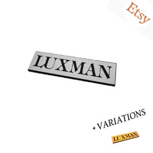 LUXMAN 3D Emblem Aufkleber Logo Abzeichen Ersatzabzeichen Symbol Anhängerplatte