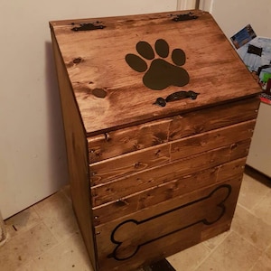 dog food storage tin large