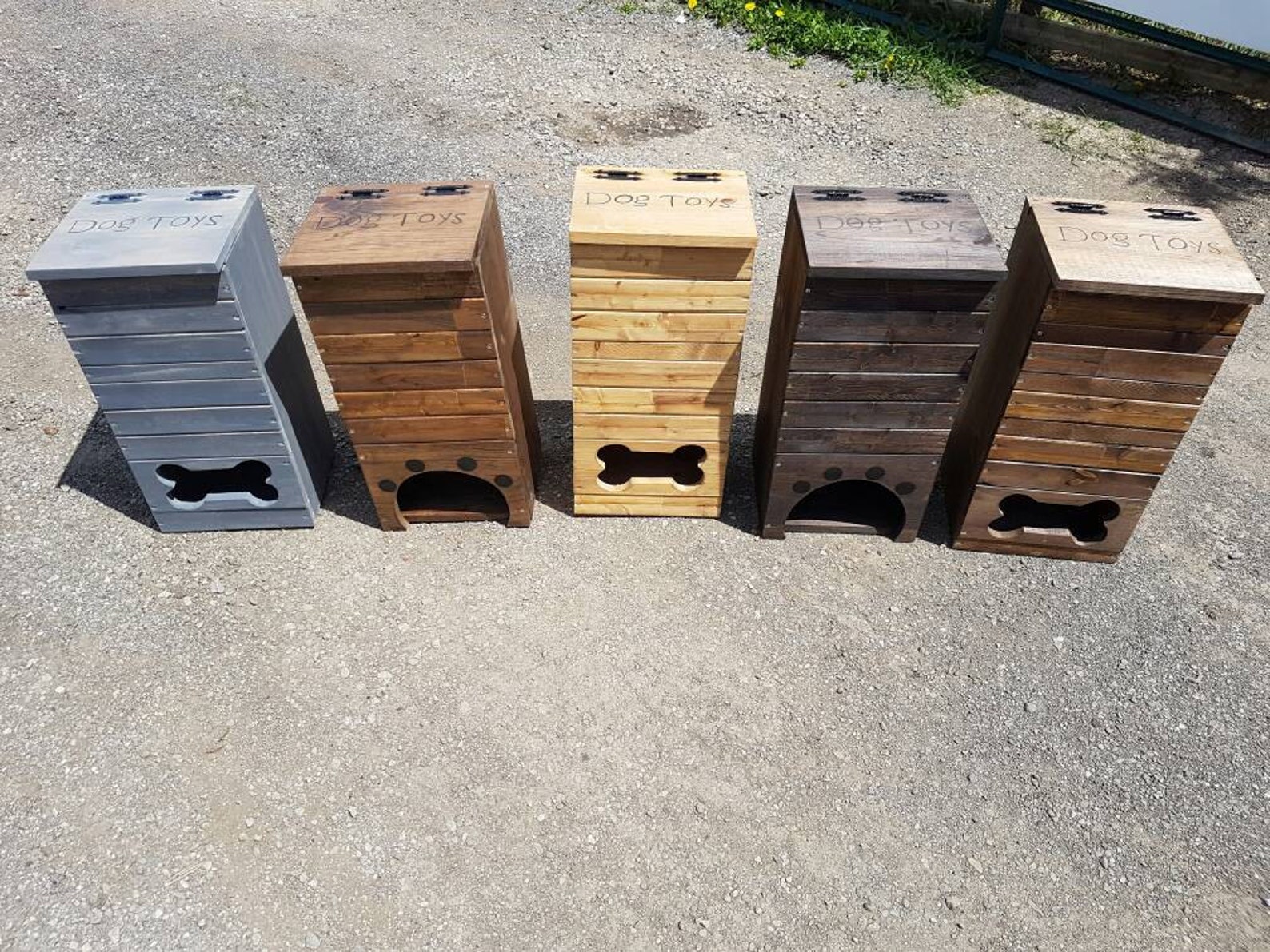 Wood Dog Toy Box / Wooden Dog Toys Storage Bin / Pet Toy Etsy