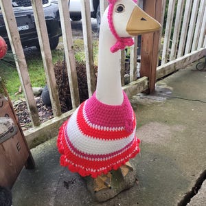 Valentine sweetheart crochet porch goose dress outfit