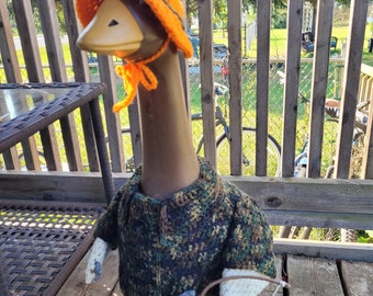 Vestido de porche de crochet para cazar gansos