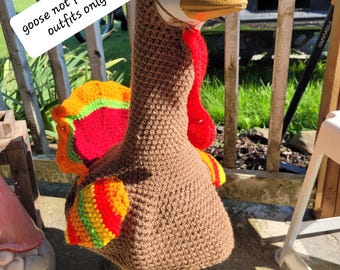 Thanksgiving Turkey crochet porch goose dress outfit