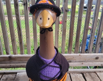 Gruselige Halloween Hexe häkeln Veranda Gans Kleid Outfit