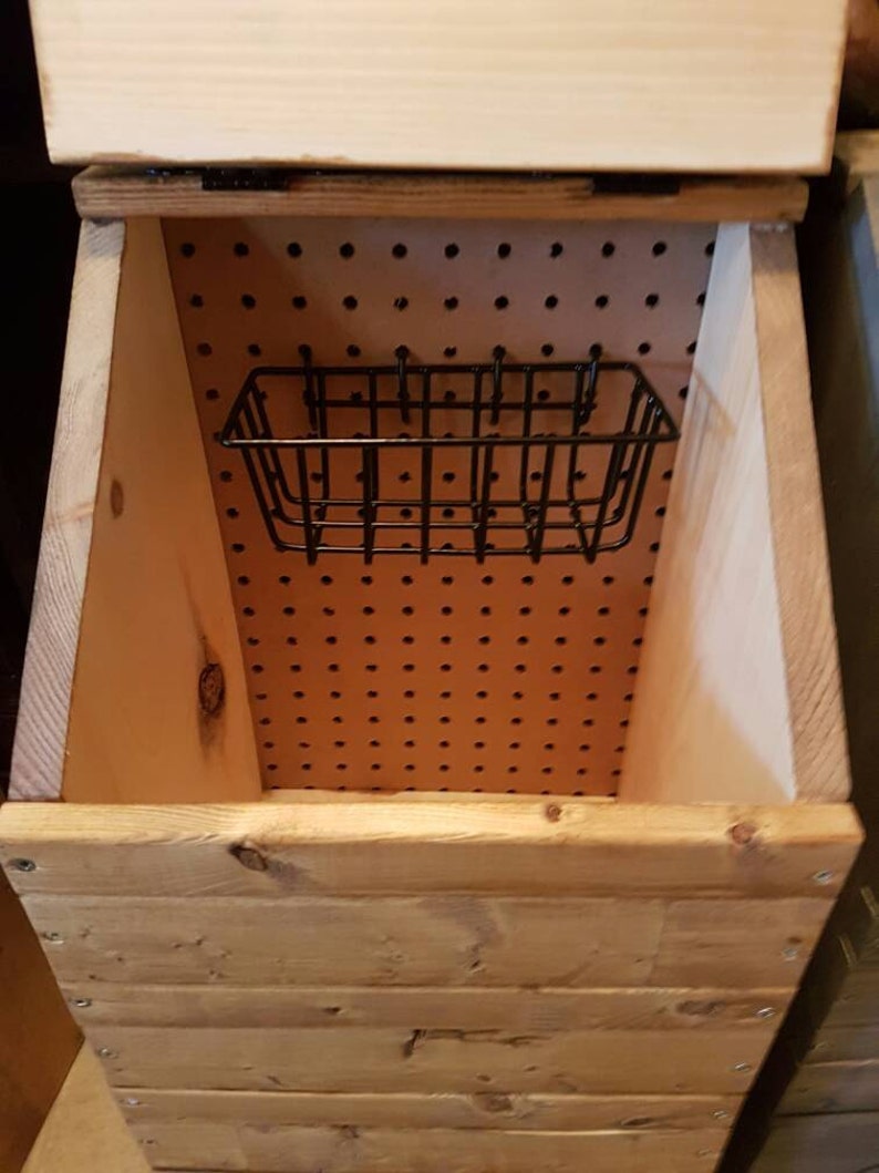 Wooden Dog Food Storage Container Dog Food Bin Pet Food Etsy