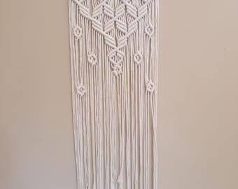 Handmade Macrame Wall Hanging | Boho Wall Decor | Large Cotton Rope Tapestry | Neutral Fiber Art.