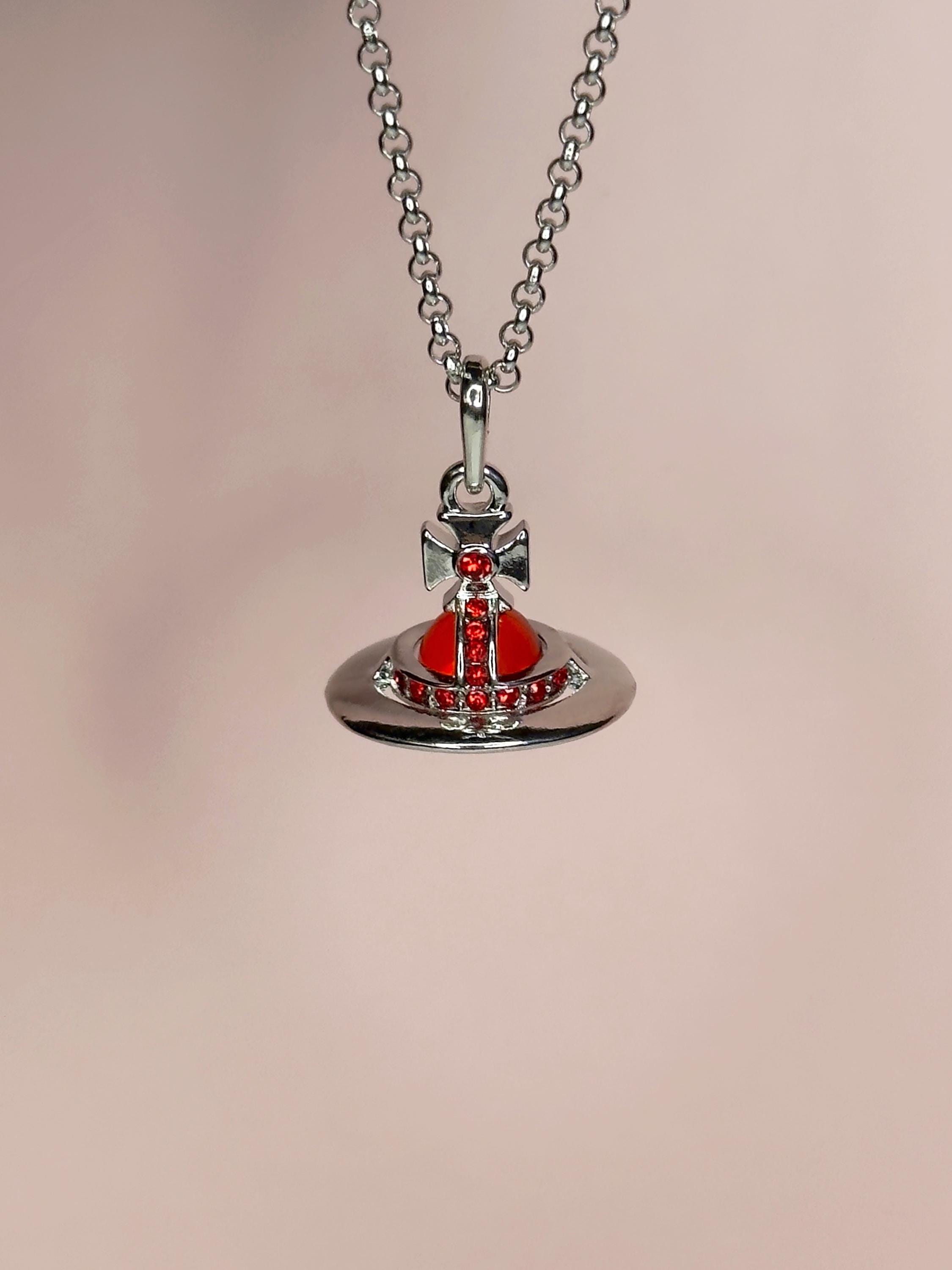 Vivienne westwood red heart necklace - Etsy 日本