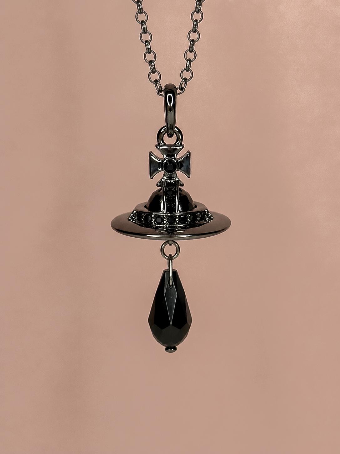 Black Vivienne Westwood Necklace Orb - Etsy