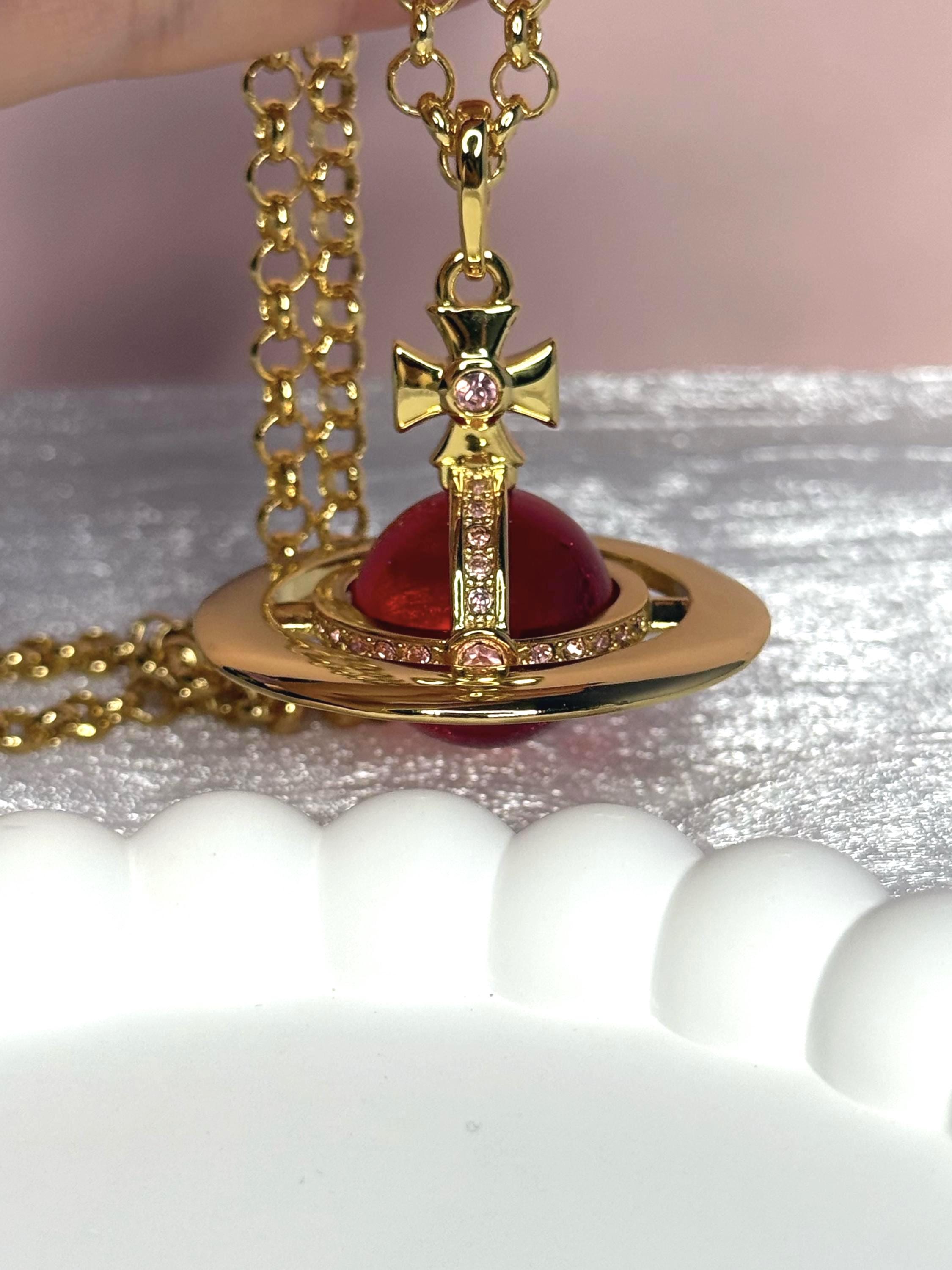 Vivienne Westwood Gold Large Orb Necklace - Etsy