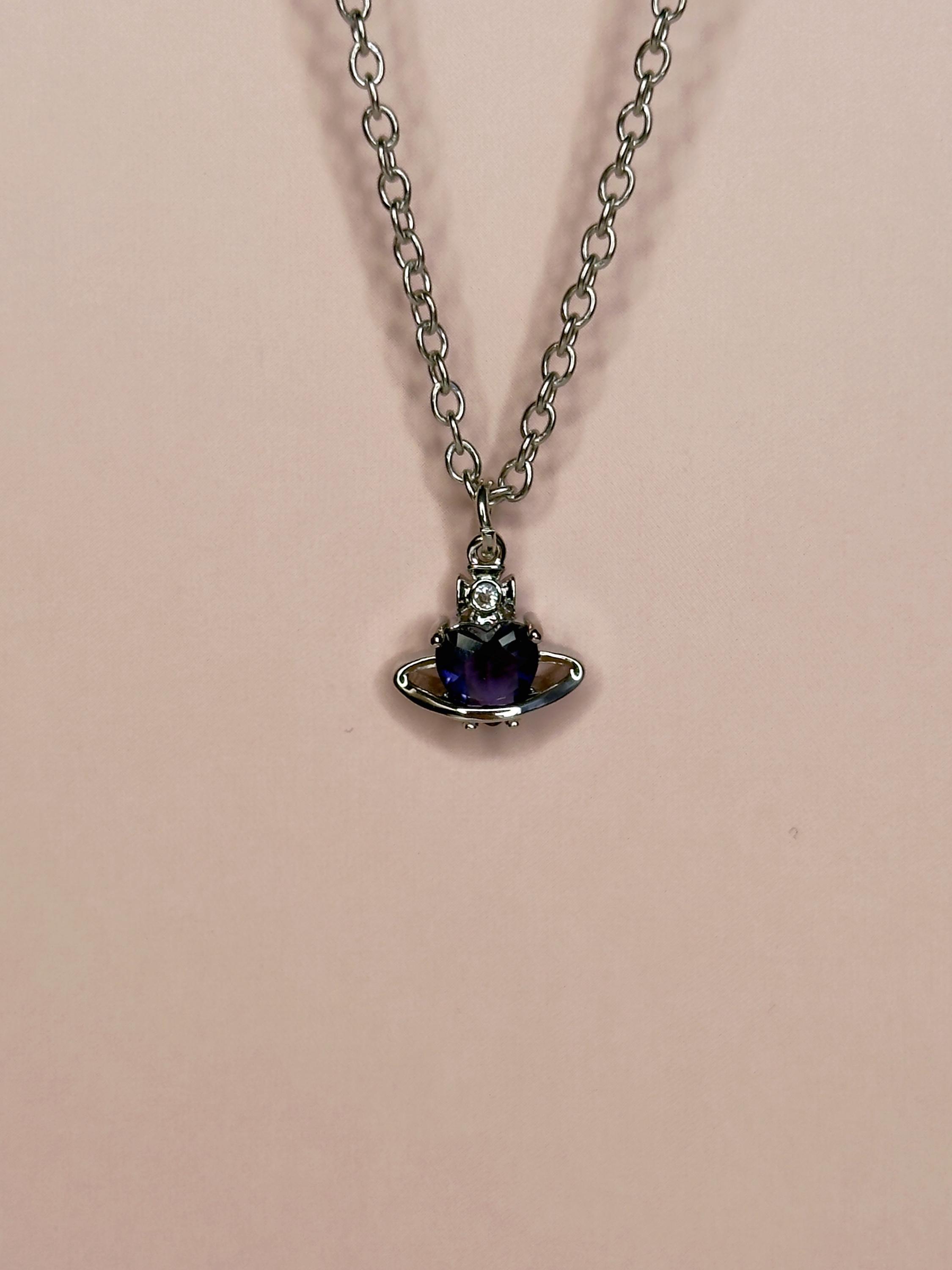 Vivienne westwood purple orb necklace - Etsy 日本