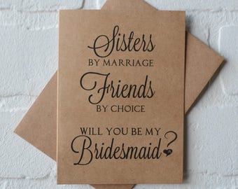 SOON you will be my Sister BRIDESMAID CARD Bridesmaid Proposal | Etsy
