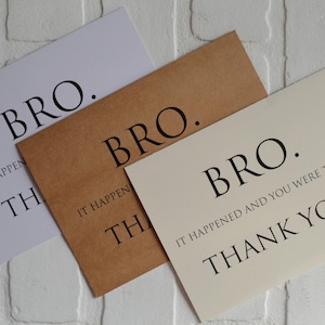 C'EST ARRIVÉ et vous y étiez carte de remerciement | merci pour les garçons d'honneur | témoin | cadeaux de mariage | huissier | cadeau pour porteur d'alliances