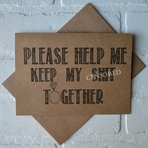 PLEASE HELP ME keep my sh*t together bridesmaid proposal cards | will you be my maid matron of honor card | wedding bridal party invites