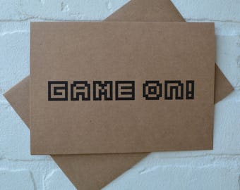 GAME ON junior groomsman Card Funny Groomsmen Card gamer card be my Bridesmaid card bridal party card video gaming groomsman proposal usher