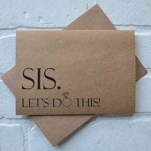 SIS lässt DO DIESE Brautjungfer Karte | lustige Schwestern Karte | Brautjungfer Vorschlag | Schwester-Karte | Braut-Vorschlag | Hochzeit-Party-Karte | Dienstmädchen-Karte