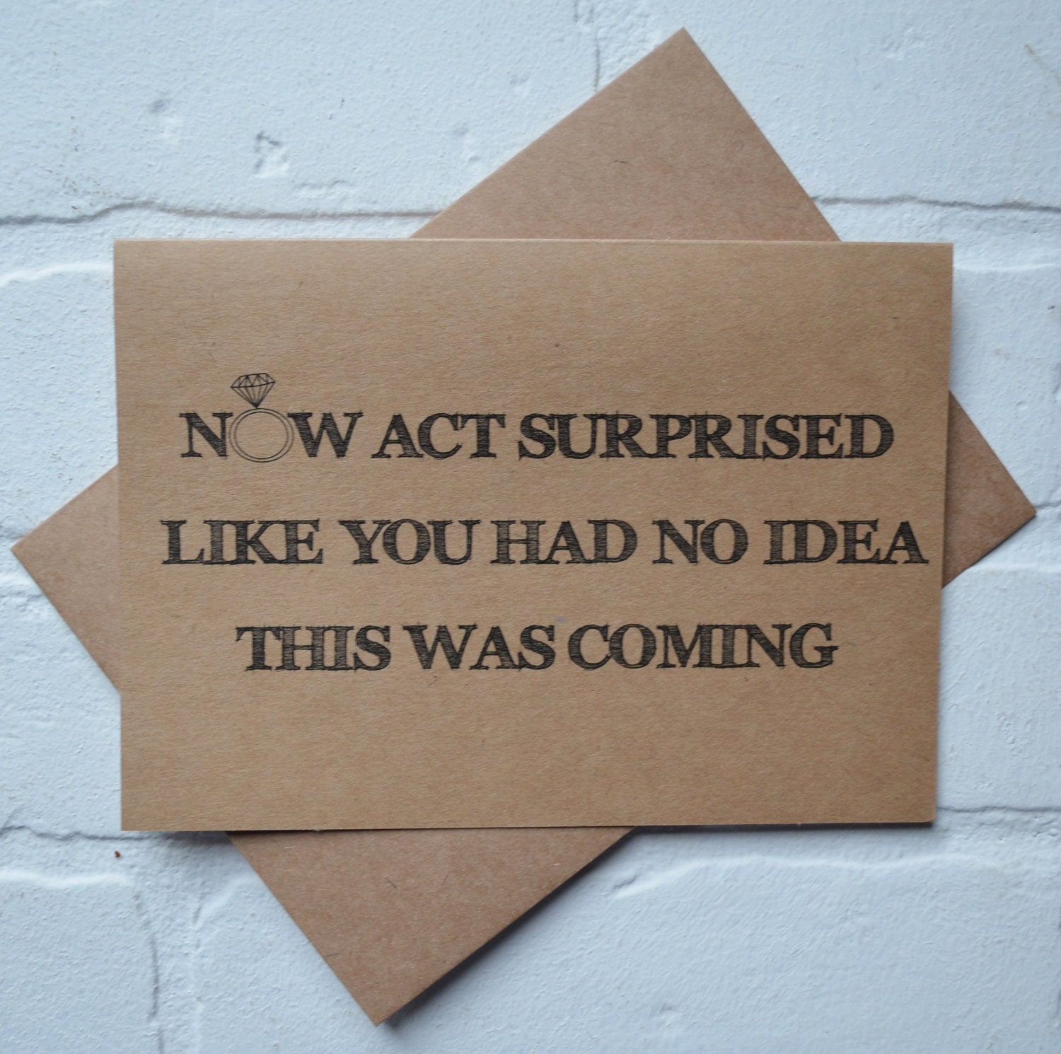 Now ACT SURPRISED like you had no idea BRIDESMAID card funny bridal p…