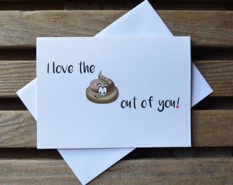 I LOVE the sh#t out of you valentines day card funny valentines cards heart  valentine cards boyfriend card girlfriend card be my valentine