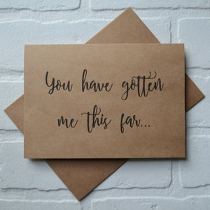 Vous avez gotton moi CE FAR will you WALK me down the aisle kraft father card best friend card give me away cards