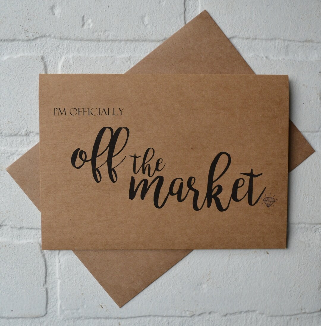 I'm OFFICIALLY OFF the MARKET Bridesmaid Proposal Cards Etsy