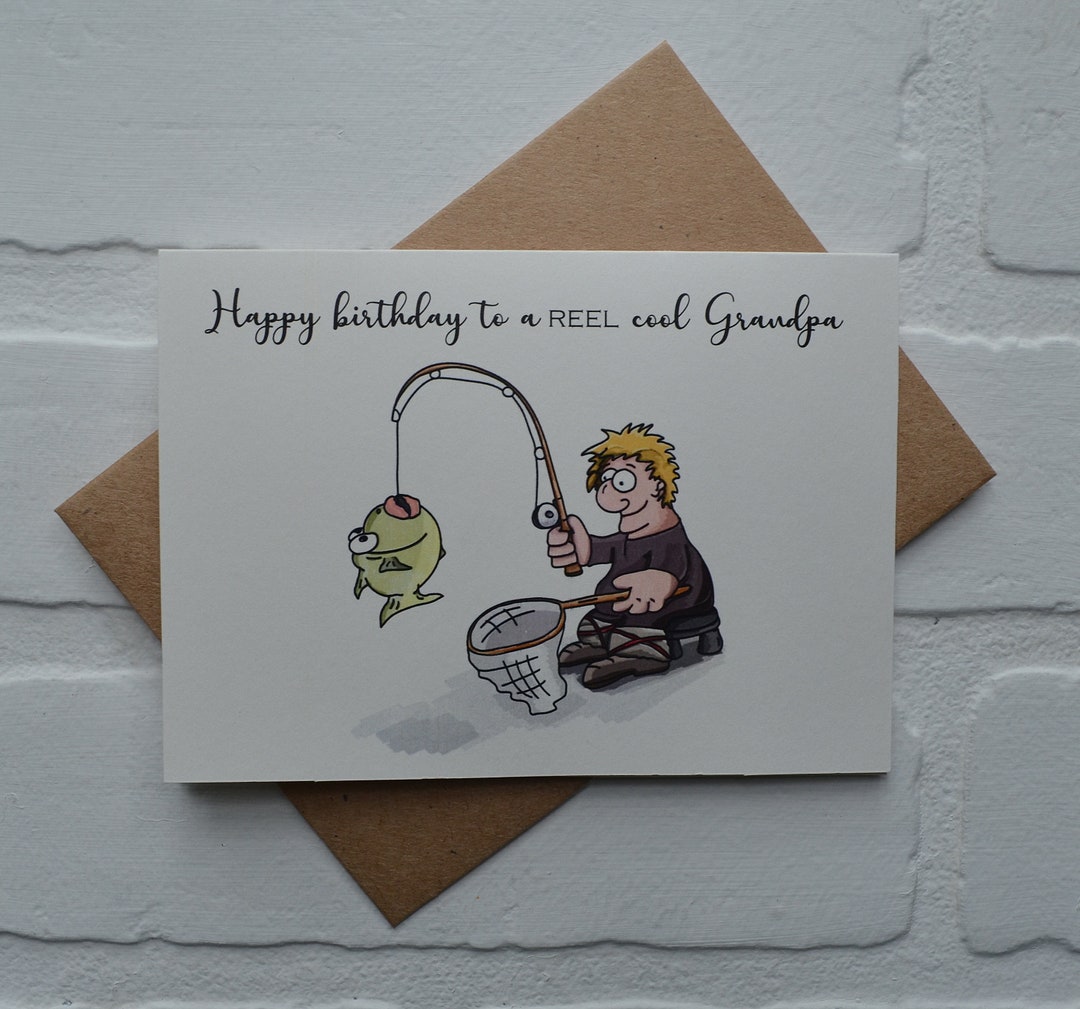Happy Birthday to a REEL GREAT GUY Card | Fishing Lover Bday Cards ...