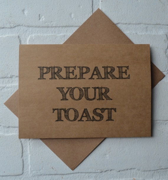 PREPARE Your Toast Will You Be My Best Man Card Funny Etsy