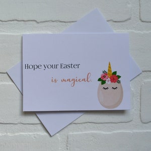 Ik hoop dat je Pasen magisch is, grappige Happy Easter-wenskaarten | Woordspelingskaart goochelaar | ei | Cadeau | Vriendschap | Kerstcadeaus voor kinderen | magie