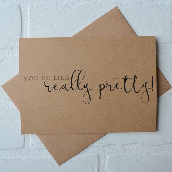 YOU'RE like really pretty bridesmaid proposal card | will you be my matron maid of honor cards | wedding bridal party | personal attendant