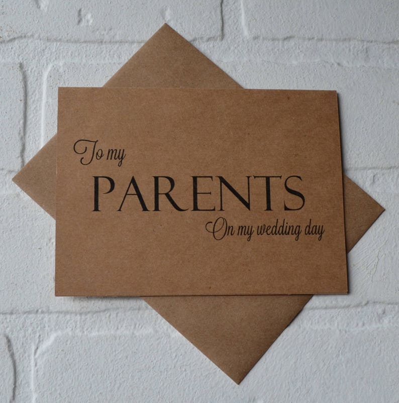 parents wedding day gift