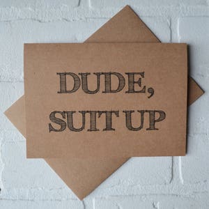 DUDE SUIT up OFFICIANT carte de proposition | serez-vous nos cartes de mariage officiantes | épousez-nous | prêtre ministre | ordonné en ligne | Dis je fais