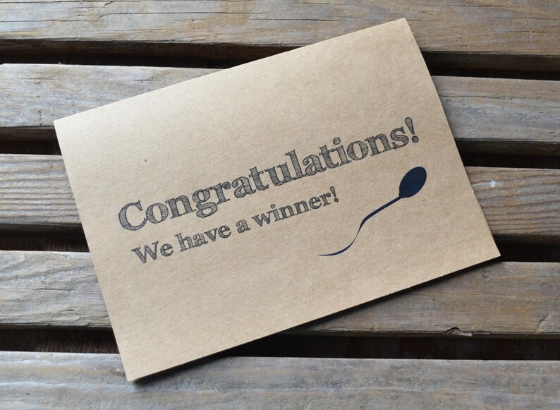 CONGRATULATIONS We Have a WINNER Baby Card Funny Pregnancy - Etsy