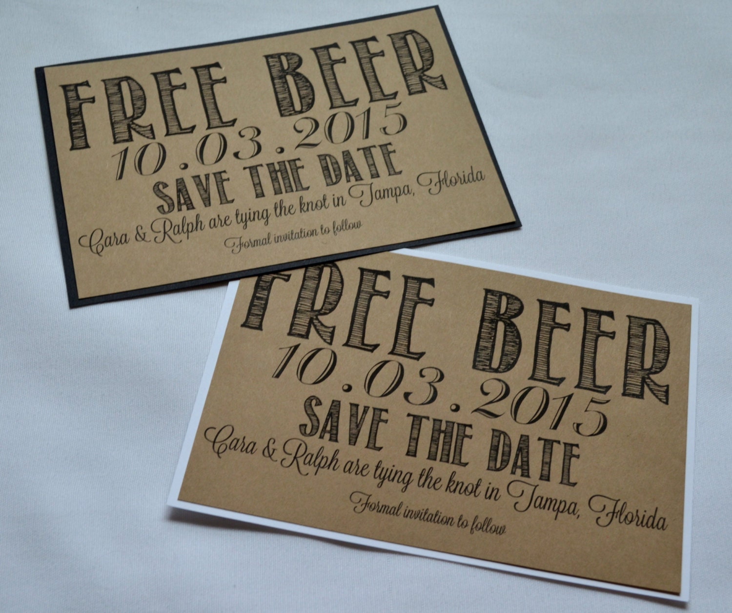 Buy Free Beer Save the Date Cards Funny Kraft Rustic Save-the-date Online in India - Etsy Buy Free Beer Save the Date Cards Funny Kraft Rustic Save-the-date Online in India - Etsy