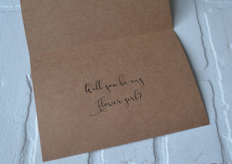 We cant MAKE IT OFFICIAL without you will you be my junior bridesmaid card bridal bridesmaid proposal card kraft wedding make it official