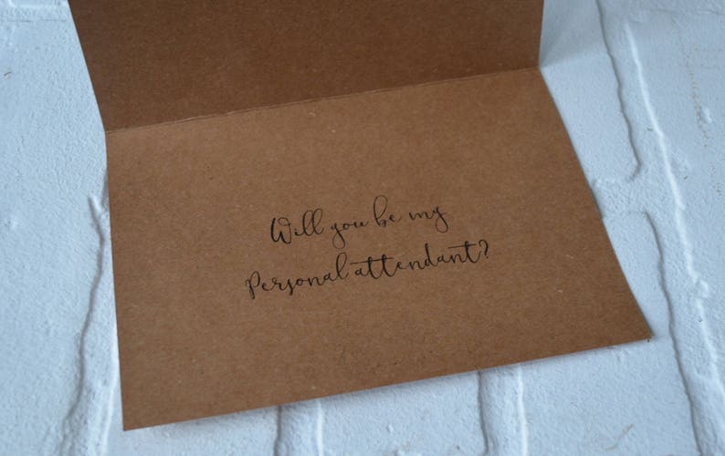 We cant MAKE IT OFFICIAL without you will you be my junior bridesmaid card bridal bridesmaid proposal card kraft wedding make it official