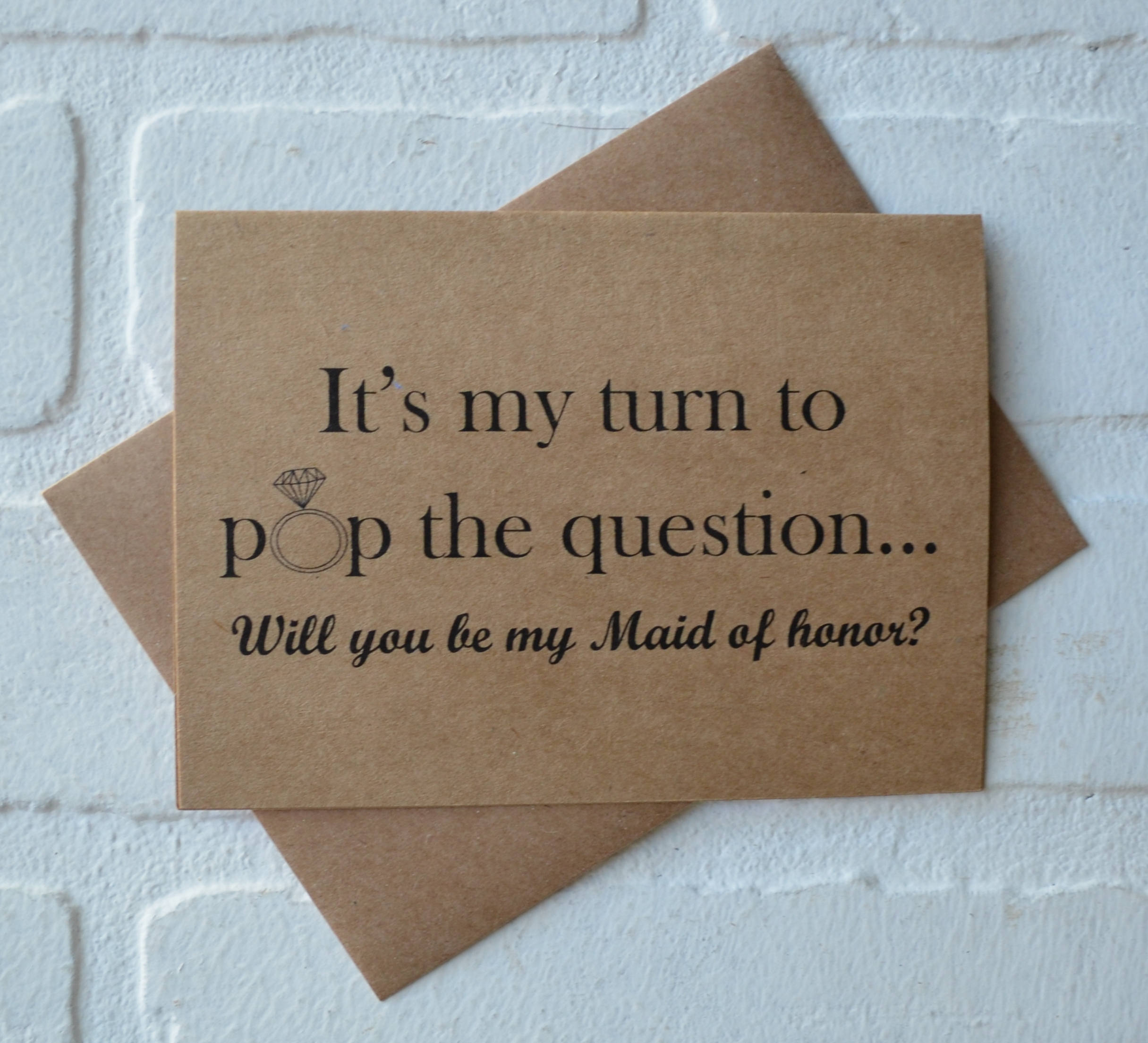 It's My Turn to POP the QUESTION Bridesmaid Proposal Cards - Etsy Australia