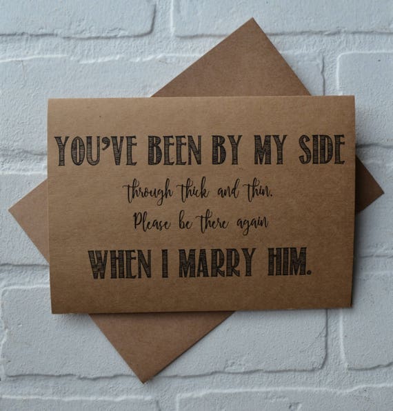 Youve Been By My Side Through Thick And Thin Please Do It When Etsy