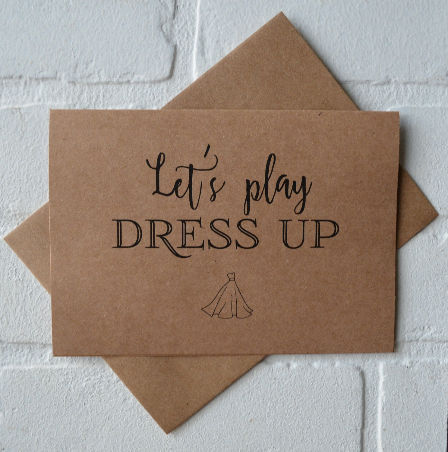LETS PLAY DRESS up will you be my personal attendant funny Etsy